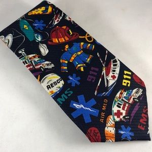 Firefighter EMS 911 Air Med Rescue Tie